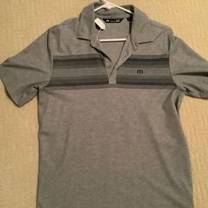 Travis Mathew polo. Size medium. Color gray.